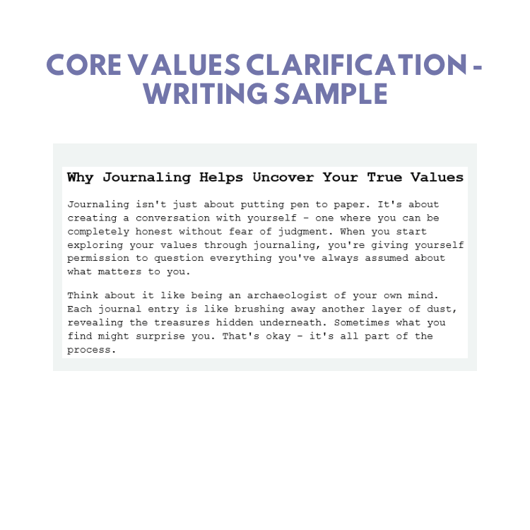 Discover Your Core Values: Journaling Insights for Authentic Living PLR - AI DRIVEN