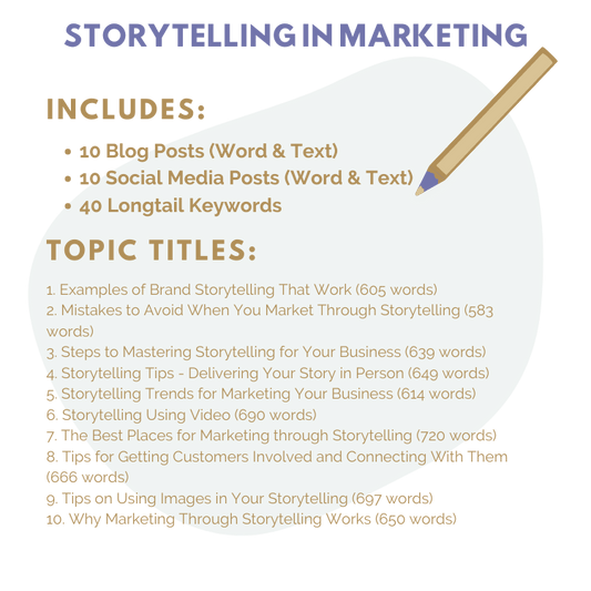 DFY Content: Storytelling in Marketing