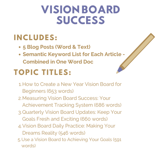 DFY Content: Vision Board Success