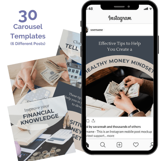 100 Financial & Budget Canva Templates for Social Media