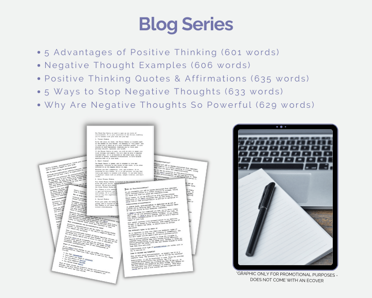 Done-For-You Journal With Prompts: Kick Negative Thoughts