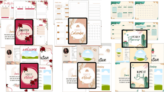 CANVA TEMPLATE TOOLKIT: UNDATED CALENDAR
