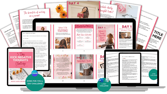 Done-For-You Challenge: Kick Your Negative Thoughts To The Curb