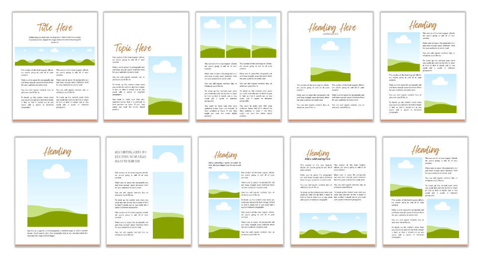 CANVA TEMPLATE TOOLKIT: UNDATED CALENDAR