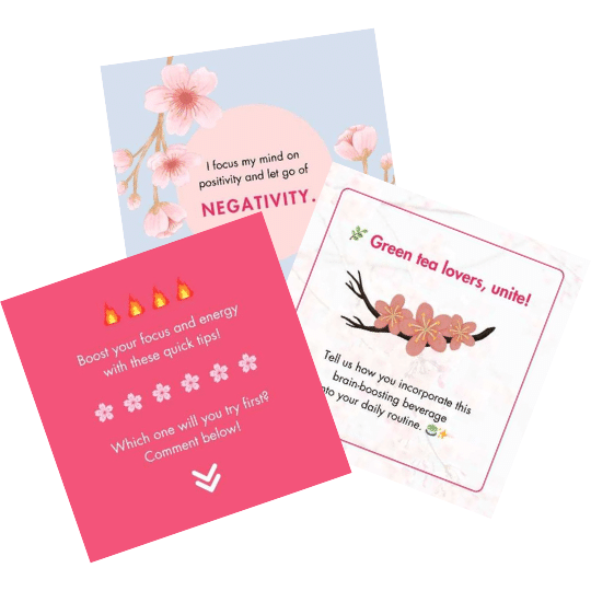 100 Boost Energy & Stay Focused Canva Templates for Social Media