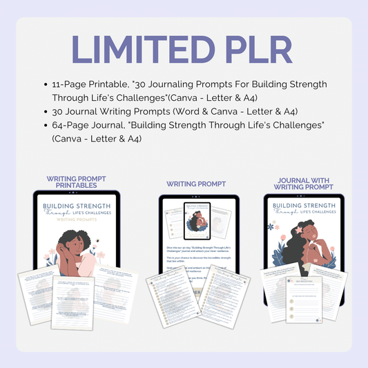 LIMITED: Done-For-You Journal With Prompts: Building Strength