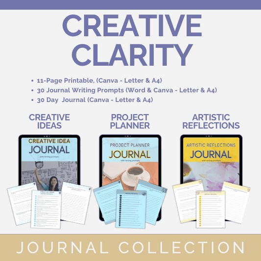 DFY Journal With Prompts BUNDLE: Creative Clarity Collection