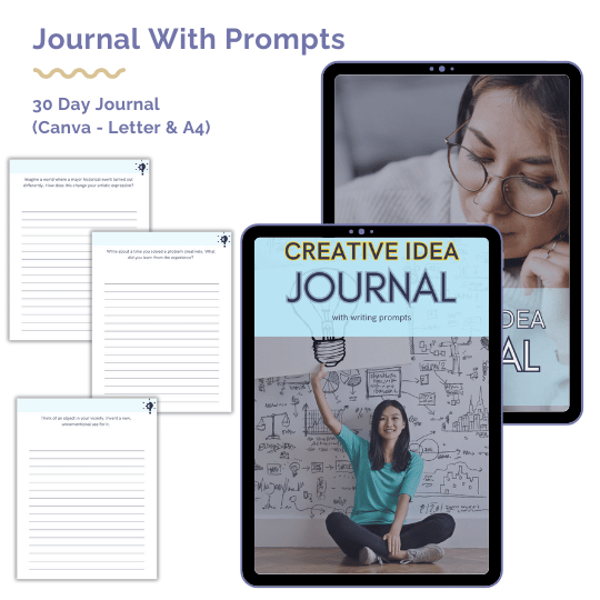 DFY Journal With Prompts BUNDLE: Creative Clarity Collection