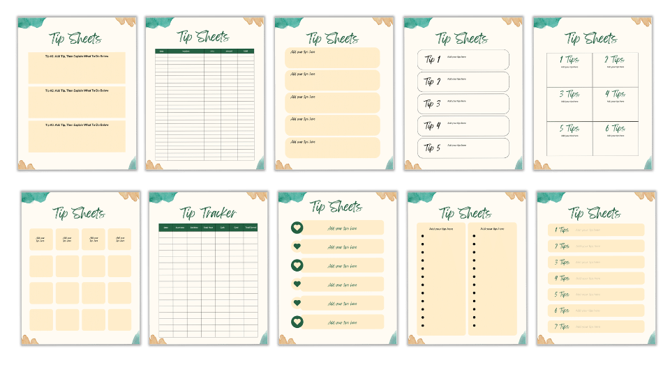 CANVA TEMPLATE TOOLKIT: UNDATED CALENDAR