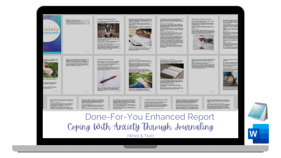 Done-For-You Blog Series & Marketing Kit: Coping With Anxiety Through Journaling