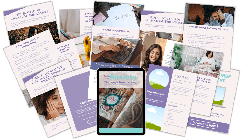 Done-For-You Blog Series & Marketing Kit: Coping With Anxiety Through Journaling