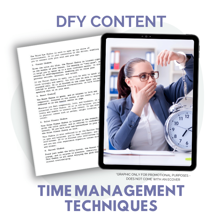 DFY Content: Time Management Techniques