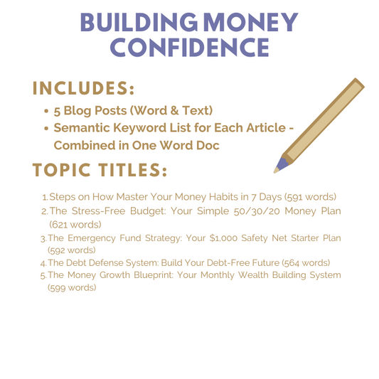 DFY Content: Building Money Confidence