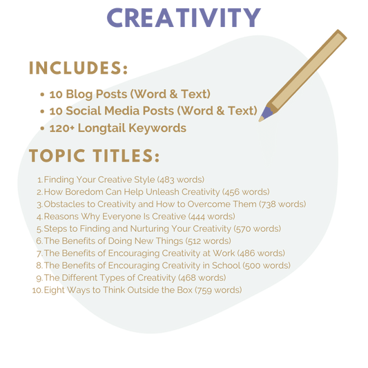 DFY Content: Creativity