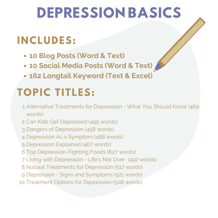 DFY Content: Depression Basics