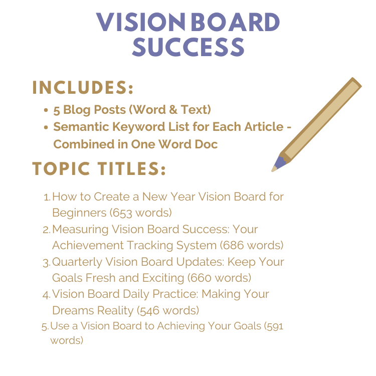 DFY Content: Vision Board Success