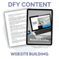 DFY Content: Website Building