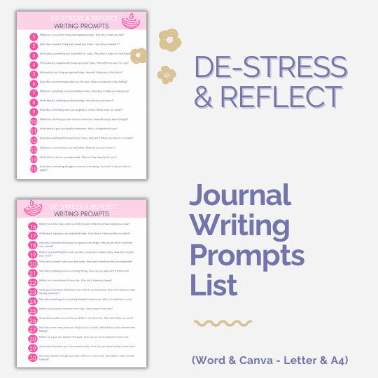 Stress Reduction Journal PLR Bundle – Editable DFY Journals With Prompts (3-Pack)