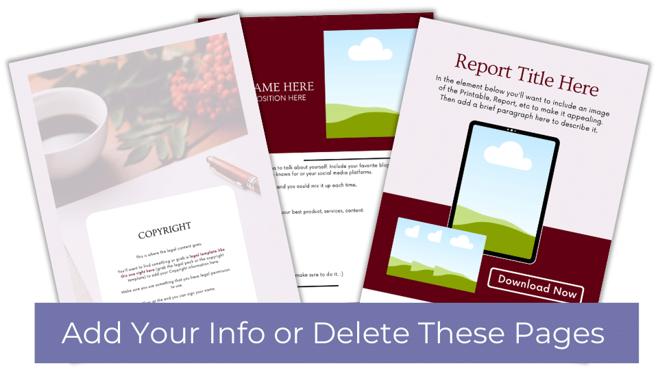 Done-For-You Report & eCourse: Developing the Right Mindset