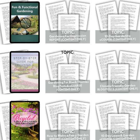 Gardening PLR Bundle – 8 Editable Content Packs for Blogs, Courses + Reports