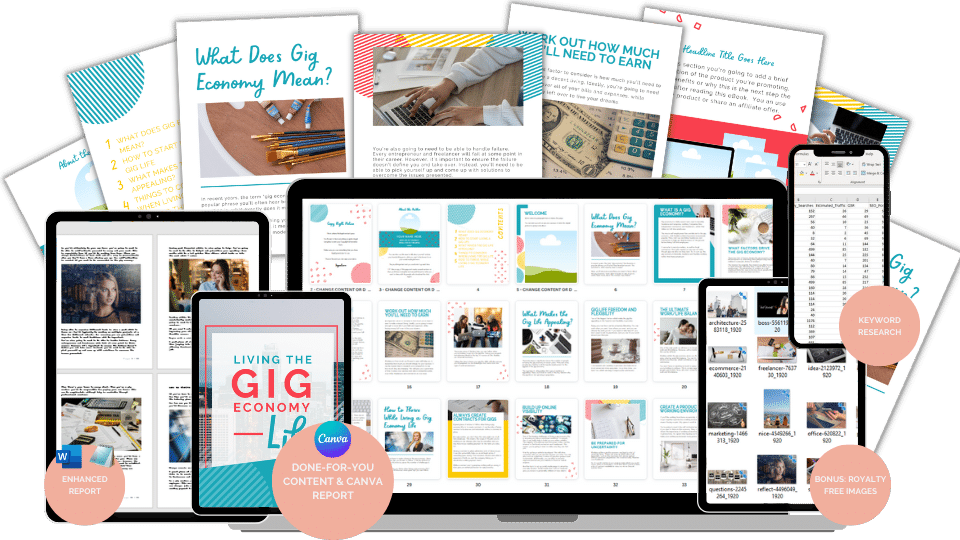 Done-For-You Blog Series & Marketing Kit: Gig Life Economy