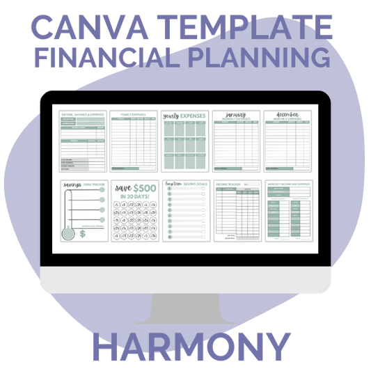 Canva Template: Harmony Financial Planning Pages