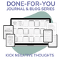 Done-For-You Journal With Prompts: Kick Negative Thoughts