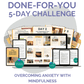 5-Day Mindfulness Challenge PLR – Editable Canva + Email Content to Help Your Audience Overcome Anxiety
