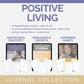 Positive Living Journal PLR Bundle – Editable Canva Journals With Prompts