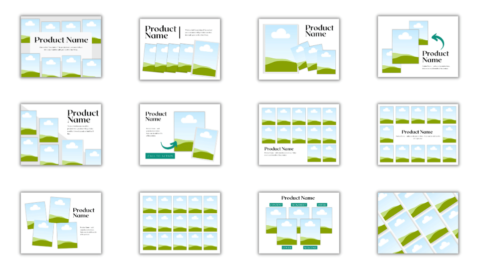 Product Listing Canva Template Mockups