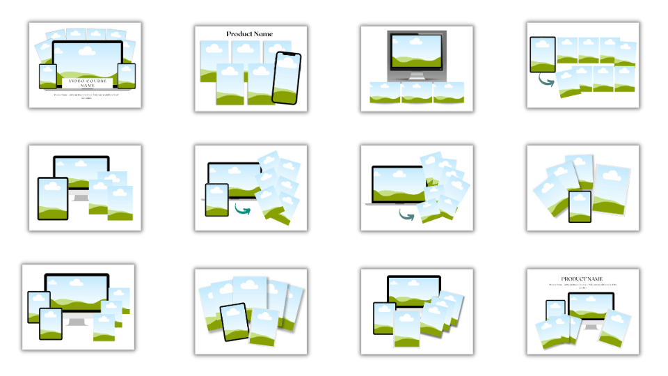 Product Listing Canva Template Mockups