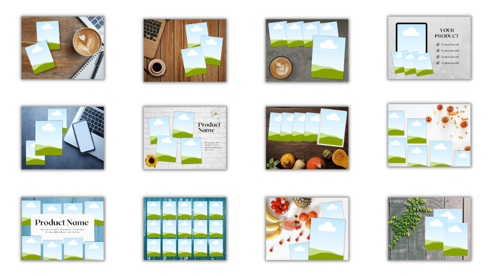 Product Listing Canva Template Mockups