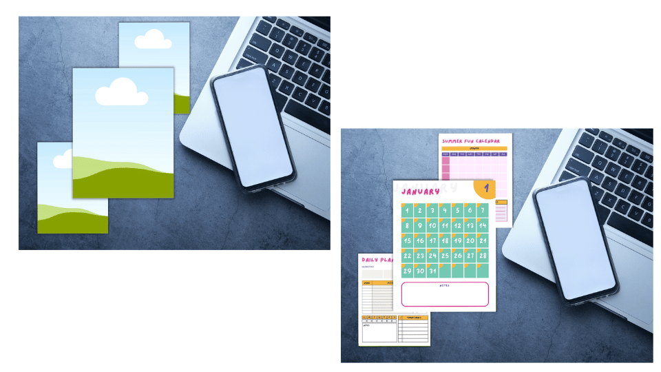Product Listing Canva Template Mockups