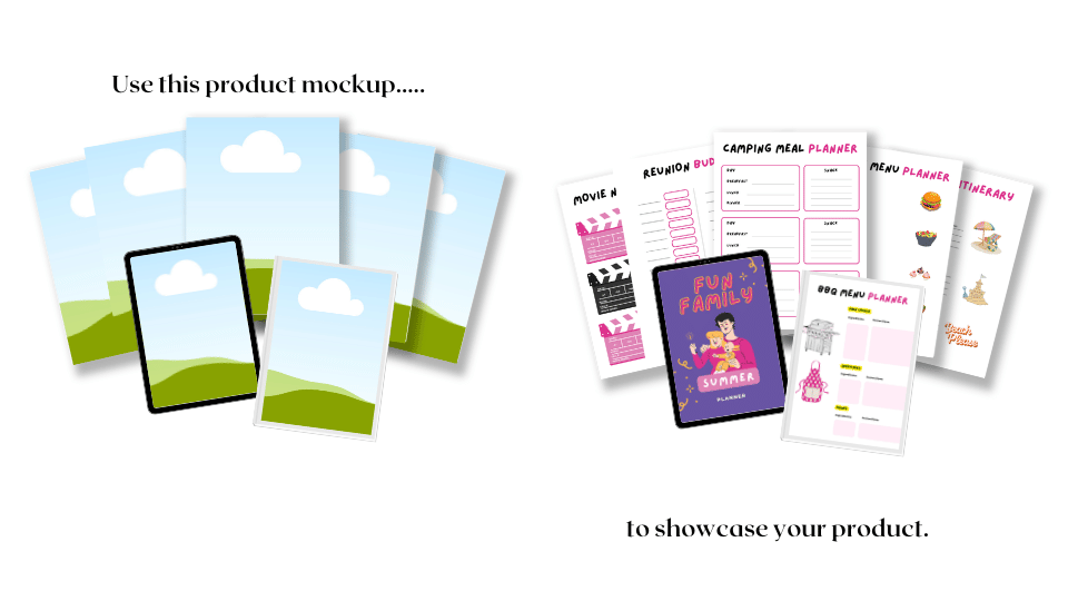 Product Listing Canva Template Mockups