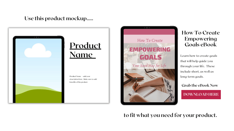 Product Listing Canva Template Mockups