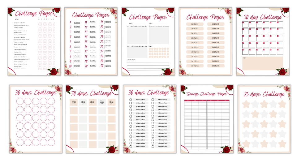 CANVA TEMPLATE TOOLKIT: UNDATED CALENDAR