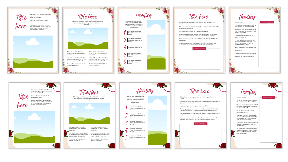 CANVA TEMPLATE TOOLKIT: UNDATED CALENDAR