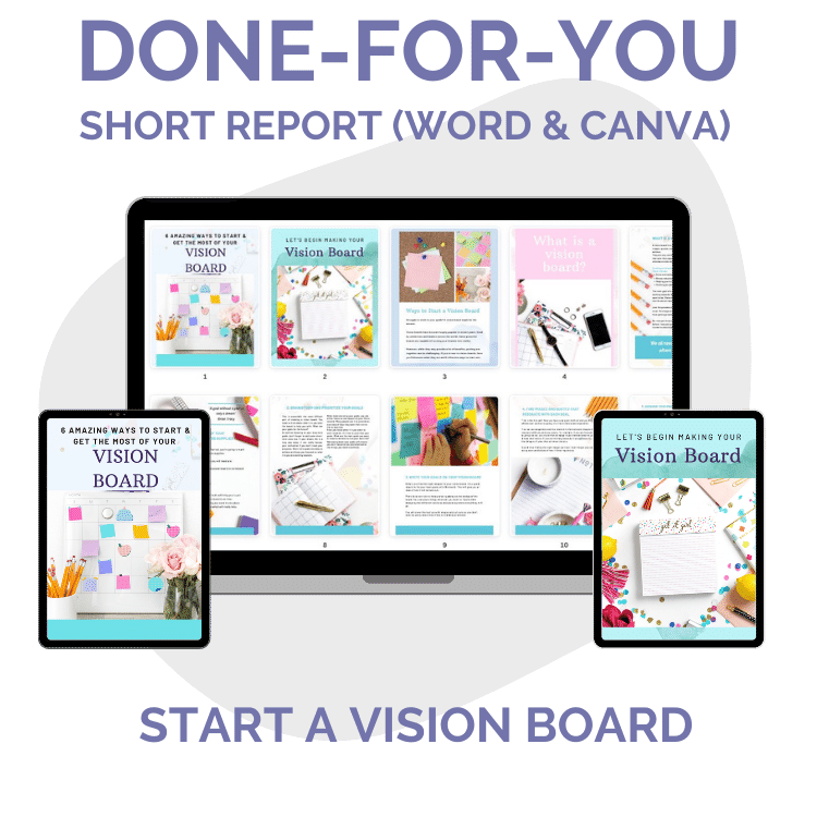 Done-For-You List Builder Starter Pack: Start a Vision Board