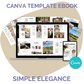 Canva Template: Simple Elegance eBook