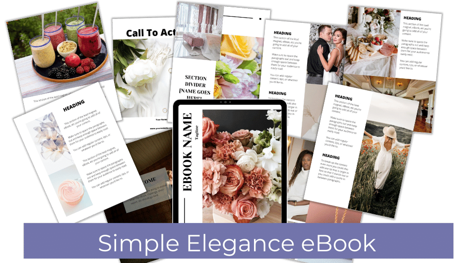 Canva Template: Simple Elegance eBook