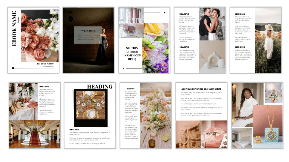 Canva Template: Simple Elegance eBook