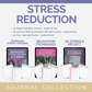 Stress Reduction Journal PLR Bundle – Editable DFY Journals With Prompts (3-Pack)