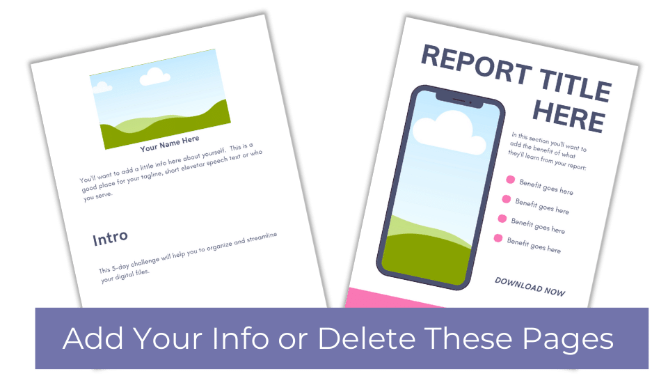 Stress Reduction Challenge PLR – Editable Canva Template + 5-Day Email Content