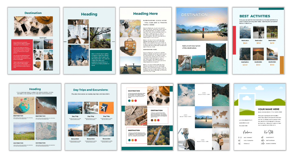 Canva Template: Trekker Tidbit eBook