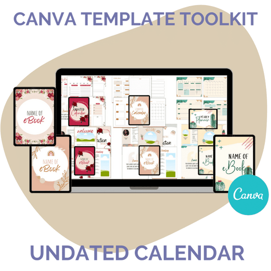 CANVA TEMPLATE TOOLKIT: UNDATED CALENDAR