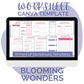 Blooming Wonders Worksheet Canva Templates