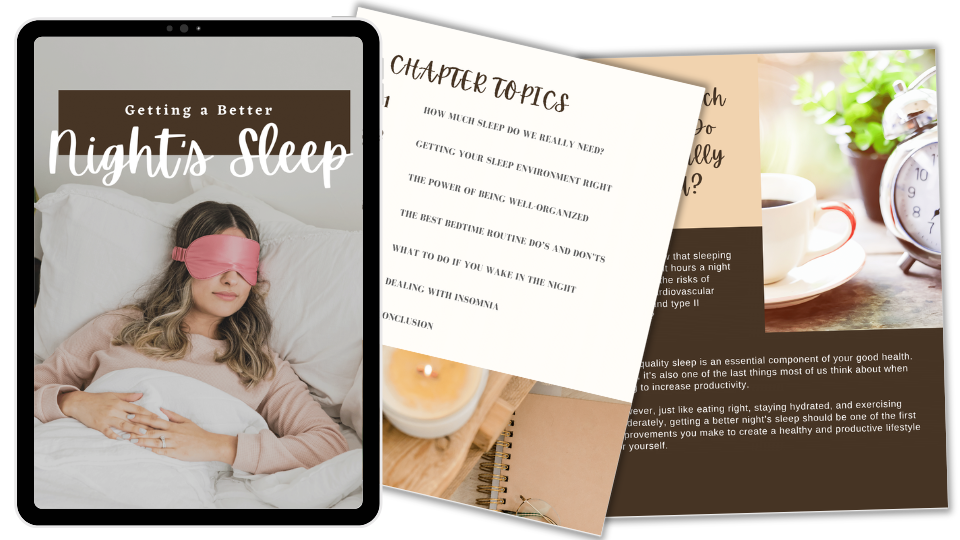 Done-For-You Report & eCourse: Getting A Better Nights Sleep