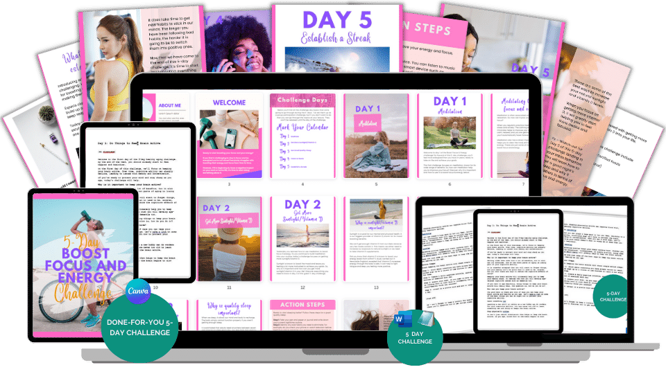 Done-For-You Challenge: Boost Focus & Energy