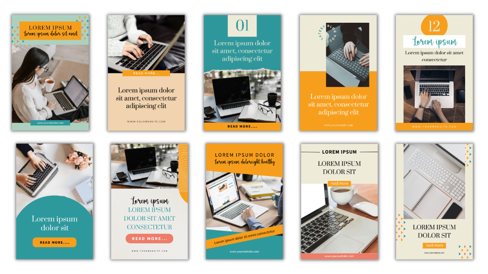 20-PACK CANVA CATCHY HUE PINTEREST PIN TEMPLATE