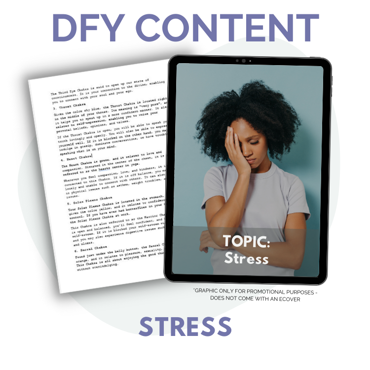 DFY Content Bundle: Stress Relief For Better Sleep